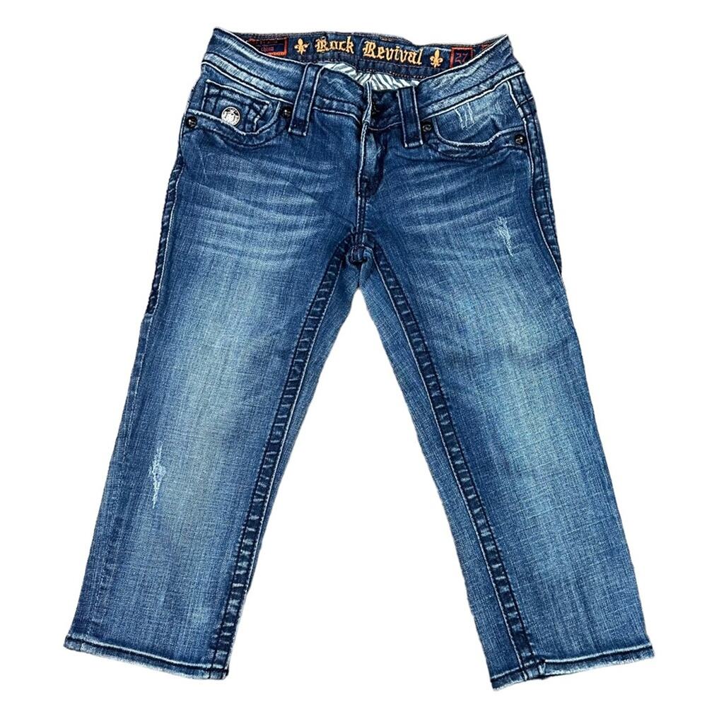 Rock Revival Jen Capri Jeans Y2K Size 27